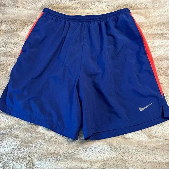 Men’s Nike Challenger Dri-Fit Training Running Blue Orange Large(k11) - Picture 1 of 10